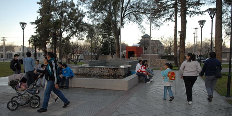 Plaza de Tunuyán. Foto: Ulises Naranjo / MDZ.