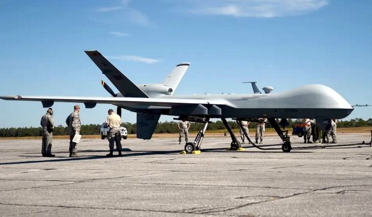 dron MQ-9 Reaper El poderoso dron MQ-9 Reaper de los Estados Unidos. Foto: Efe.