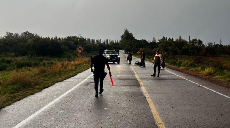 La escena del accidente fatal en San Rafael.&nbsp;