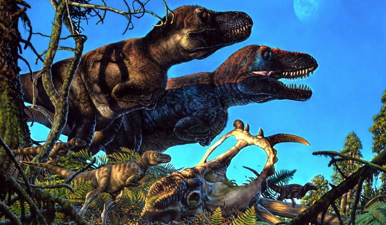Los dinosaurios fueron parte de una extinción masiva. Foto: Dpa.