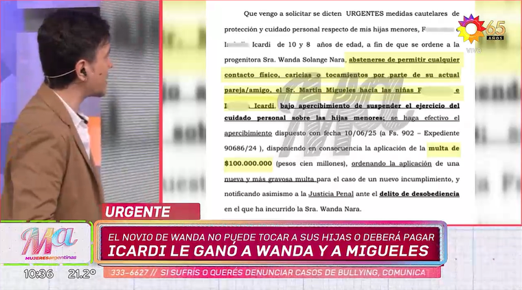 Mauro Icardi denunció a Wanda Nara. Foto: captura de video/ El Trece. Mauro Icardi denunció a Wanda Nara. Foto: captura de video/ El Trece.