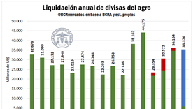 El 2026 proyecta una liquidación del campo superando los US$35.000 millones. El 2026 proyecta una liquidación del campo superando los US$35.000 millones.