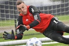 El arquero se retiró en el entretiempo. Foto: River Plate