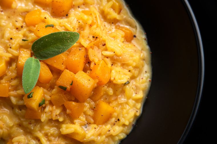 Esta risotto de calabaza es perfecta ¡probala!