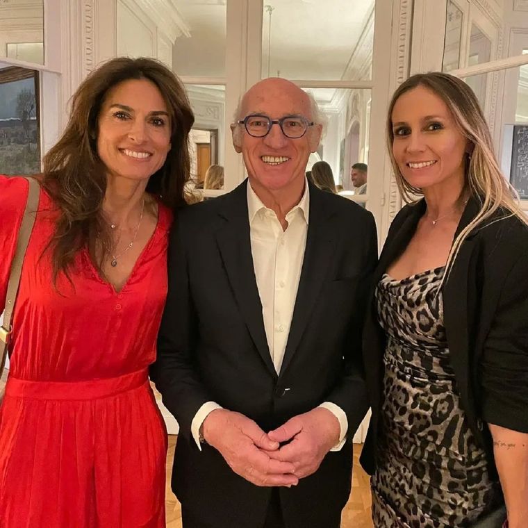 Sabatini, Bianchi y Dulko en París. Foto: Redes Sociales