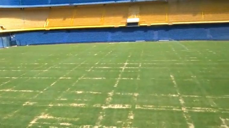 EL estado del campo de juego se recupera tras las obras.