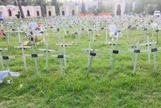 El jardín de los Ángeles del cementerio Flaminio da Prima Porta en Roma.
