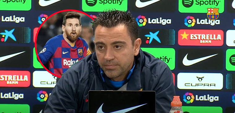 El DT del Culé habló del argentino.