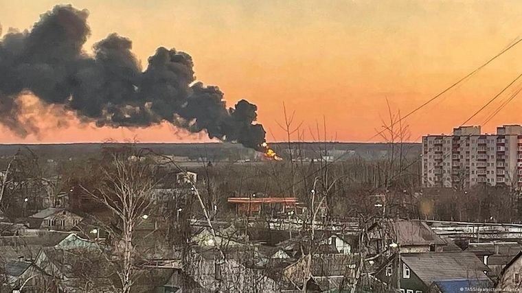 Las llamas ya fueron controladas en Kursk. Foto: Dw.