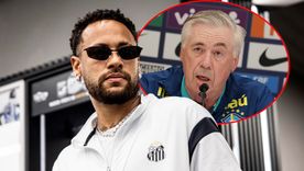 Neymar, con un ojo en el Santos y otro en el Mundial. Neymar, con un ojo en el Santos y otro en el Mundial.