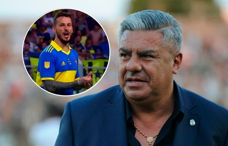 Claudio Tapia El Chiqui Tapia se refirió al polémico gesto de Benedetto en Racing - Boca.