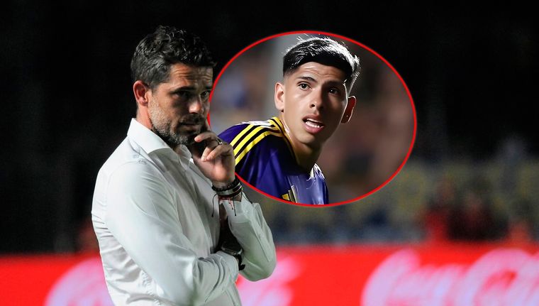 Fernando Gago ya tomó una decisión con Carlos Palacios. Foto: Fotobaires