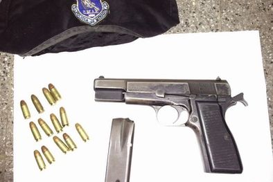 MDZol | El arma secuestrada a El Caconi. Foto: Gentileza Ministerio de Seguridad