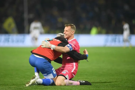 El Ruso Rodríguez con la camiseta del Tomba. El Ruso Rodríguez con la camiseta del Tomba.