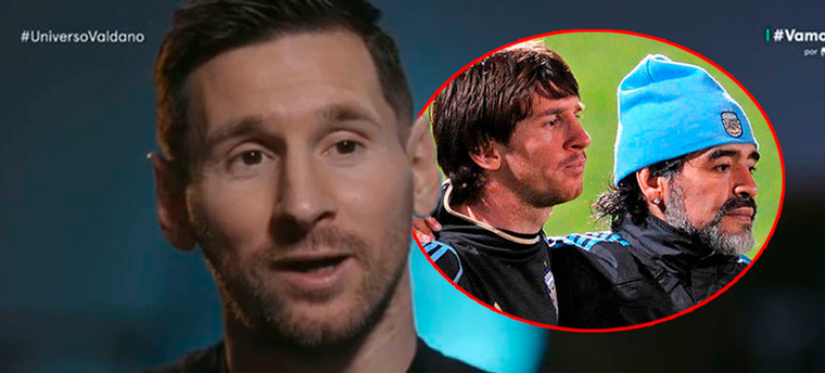 Messi y un emotivo recuerdo sobre Maradona en la Selección argentina.