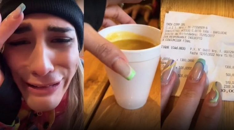 La forma de servirla, el precio, la calidad y el tamaño del plato son el origen de la indignación de la influencer Foto: Nexofin