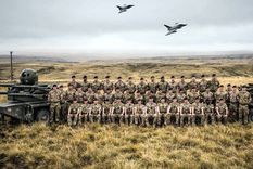 Militares en Malvinas, presencia permanente de Inglaterra. Foto: BFSAI