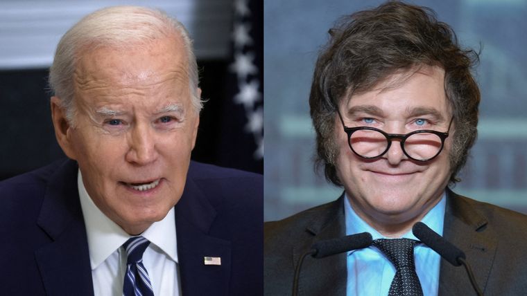 Javier Milei recibió el llamado de Joe Biden Foto: Noticias Argentinas