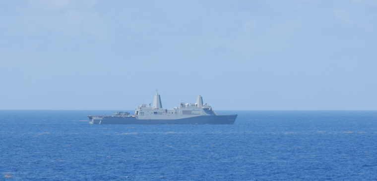 El buque USS San Antonio. El buque USS San Antonio.