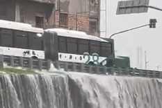 La autopista General Paz estuvo inundada. Foto: X (Twitter)