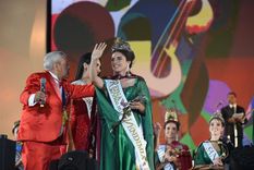 Ana Laura Verde, flamante Reina Nacional de la Vendimia 2023, consiguió la segunda corona para el departamento de La Paz. Foto: ALF PONCE MERCADO / MDZ