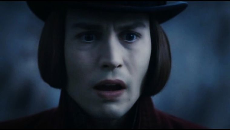 Johnny Depp como Willy Wonka