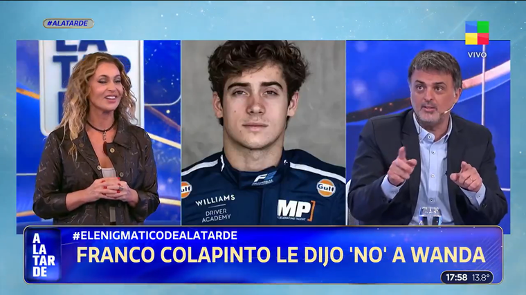 Franco Colapinto rechazó una oferta de Wanda Nara. Franco Colapinto rechazó una oferta de Wanda Nara.