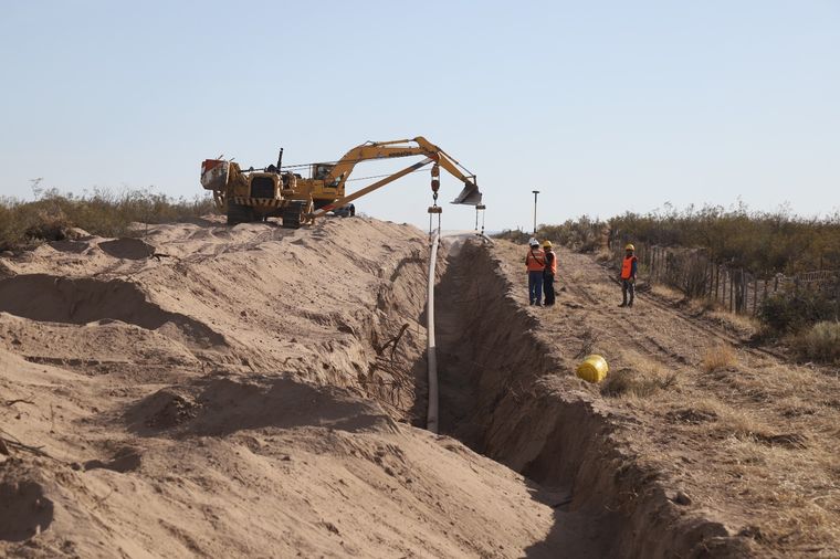 El gasoducto de San Rafael está al 90% Foto: Gentileza Municipalidad de San Rafael