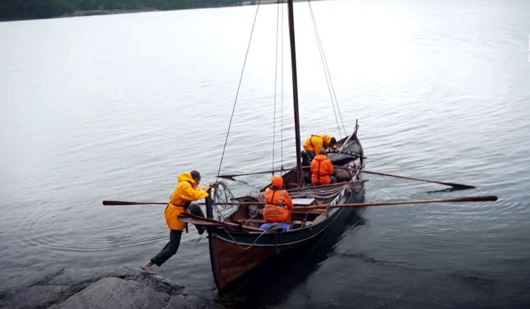Los científicos navegaron llevados por la fuerza del viento. Foto: Dpa.