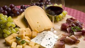 Maridaje de quesos y vinos.