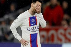 Messi y el PSG, afuera de la Champions League. Foto: EFE