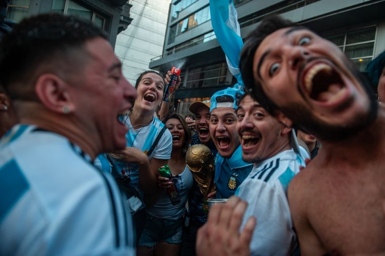 Festejos por el Mundial Foto: Telam