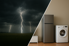 Durante las tormentas, los picos de tensión y cortes de luz pueden arruinar en segundos televisores, computadoras y heladeras si siguen enchufados. Durante las tormentas, los picos de tensión y cortes de luz pueden arruinar en segundos televisores, computadoras y heladeras si siguen enchufados.