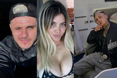 El cantante de cumbia le dedicó un picante mensaje al futbolista revelando los chats privados que mantuvieron. Foto: Instagram Mauro Icardi, Wanda Nara y L-Gante