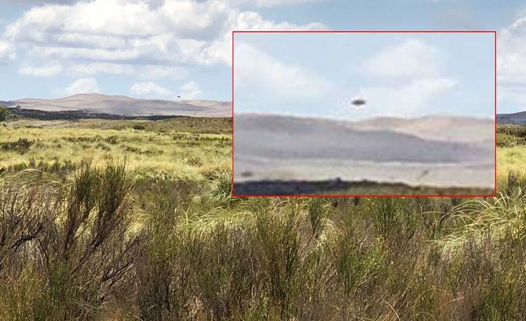 El objeto no identificado, según la foto publicada por Mediamendoza Foto: Mediamendoza