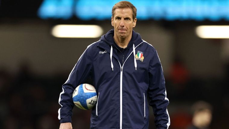 El argentino es el entrenador de Italia desde enero de este año. Foto: @ScrumESPN