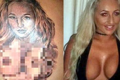 Se tatuó a su novia en topless en la espalda y ella después lo dejó