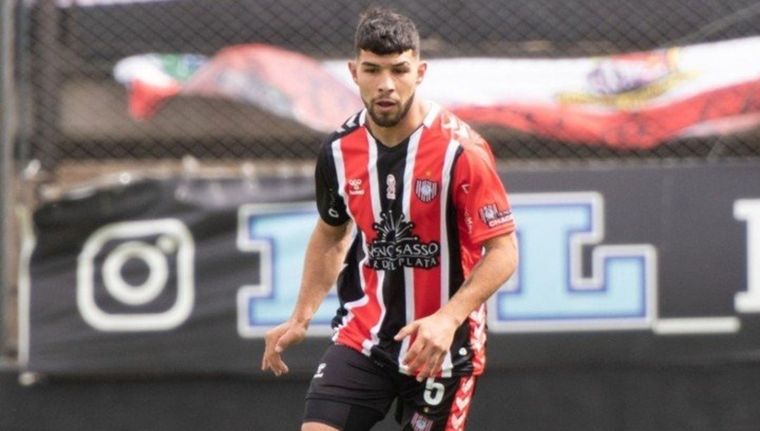 Luciano Perdomo, el jugador accidentado. Foto: @ChacaOficial