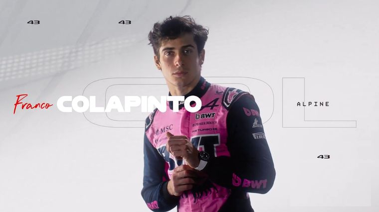 Franco Colapinto aparece en el video oficial de lanzamiento de la temporada 2026 de la Fórmula 1.