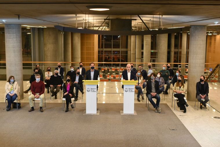 Rodríguez Larreta dio una conferencia de prensa.