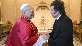 Milei celebró la visita del papa León XIV.&nbsp;