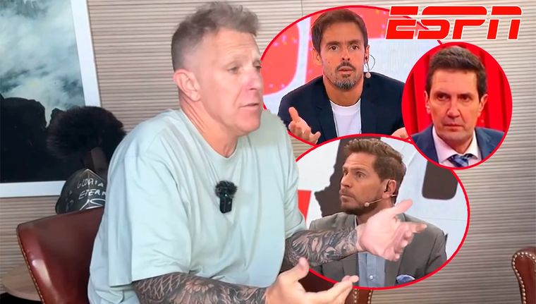 Fantino explicó por qué se fue de ESPN y liquidó a Closs, Vignolo, Miguel Simón, entre otros excompañeros del canal de deportes. Foto: Capturas Lujazos y ESPN