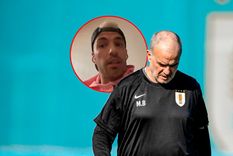 Suárez desató la interna con Bielsa en Uruguay. Foto: @Uruguay y captura DSports