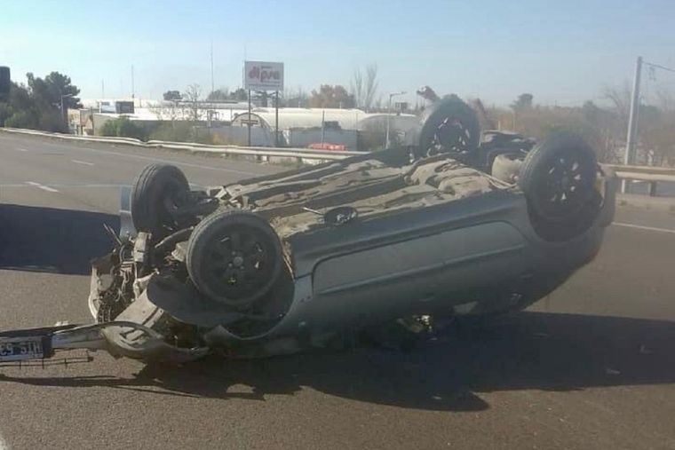 Así quedó el auto. Foto: Ministerio de Seguridad