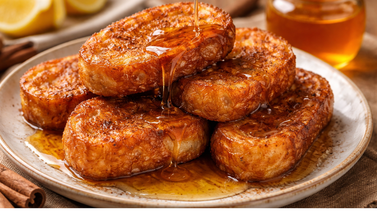 Torrijas con miel fáciles: receta rápida y espectacular