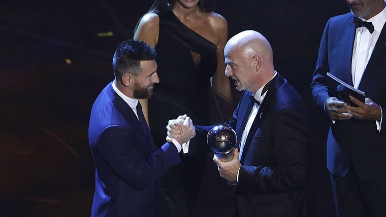 Mess e Infantino. Foto: publicada en Marca