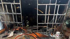 El incendio comenzó en un galpón. El incendio comenzó en un galpón.