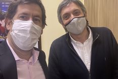 Biondi, junto a Máximo Kirchner. Biondi, junto a Máximo Kirchner.