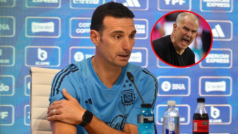 Scaloni y una tremenda sentencia sobre el Uruguay de Bielsa Foto: Télam