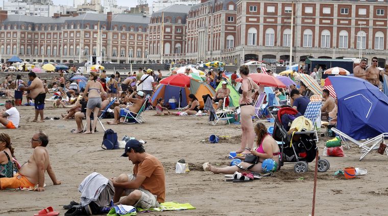 La Playa Bristol en Mar del Plata es una de las elegidas Foto: Télam